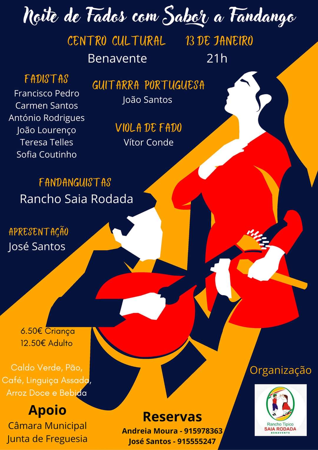 Noite de Fados com Sabor a Fandango - Câmara Municipal de Benavente
